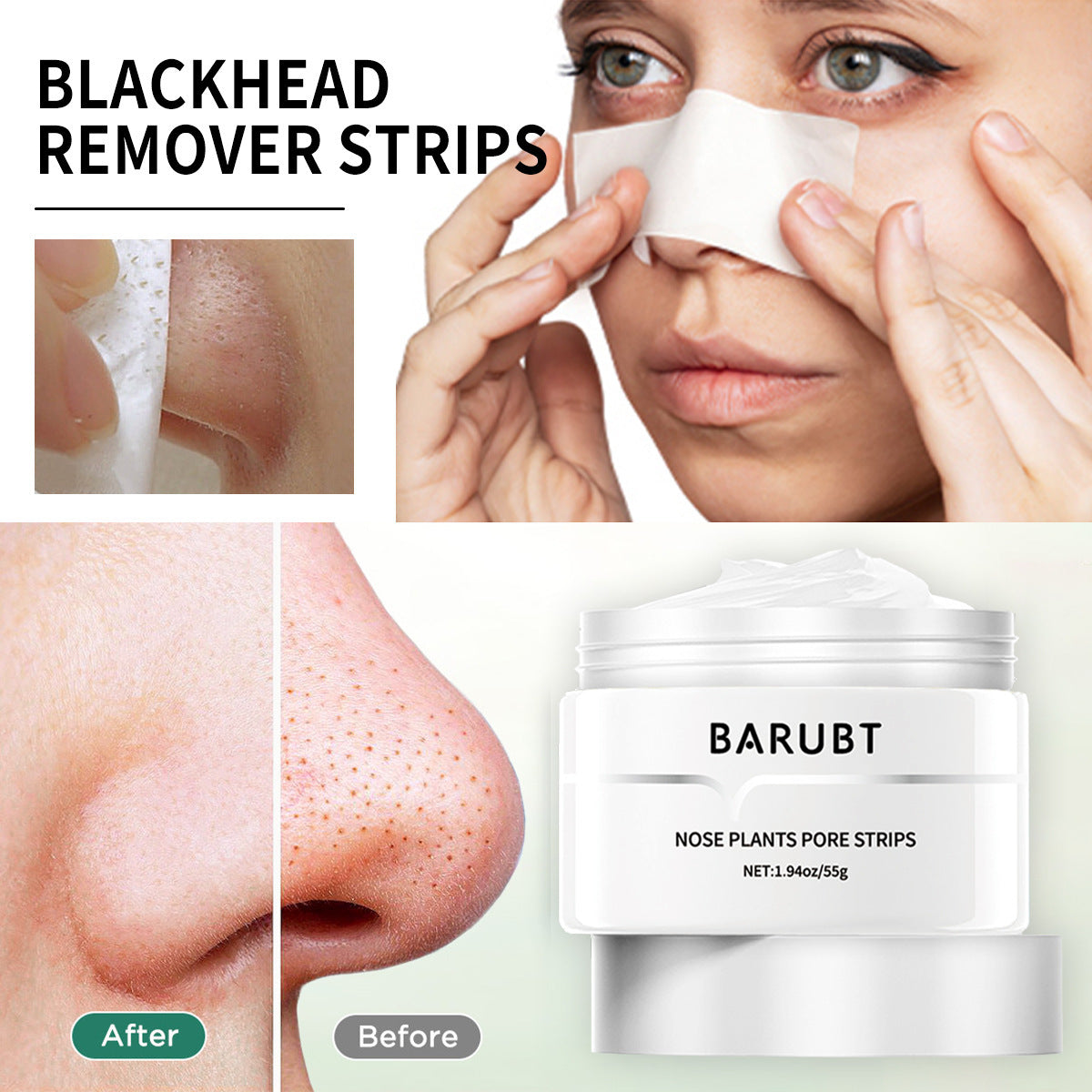 Blackhead Removal Nose Mask - Intense Cleansing, Sensitive Skin-Friendly