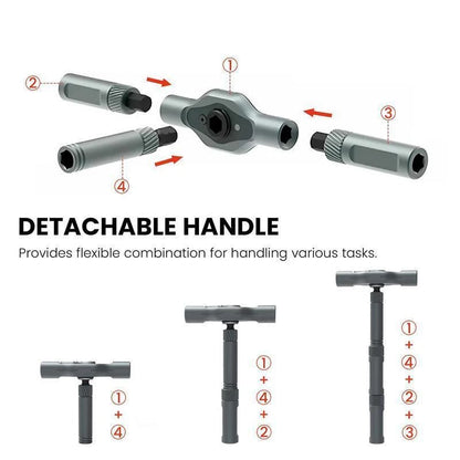 24 in 1 DlY Screwdriver Set Magnetic Compact and Portable Ratchet Screwdriver