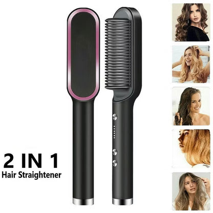 negative ion hair straightening styling comb