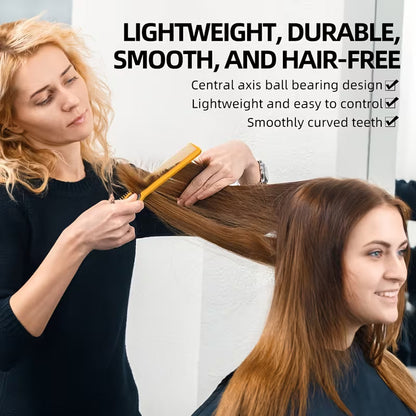 Professional Hairdressing Comb with Finger Spinner Rotating Comb