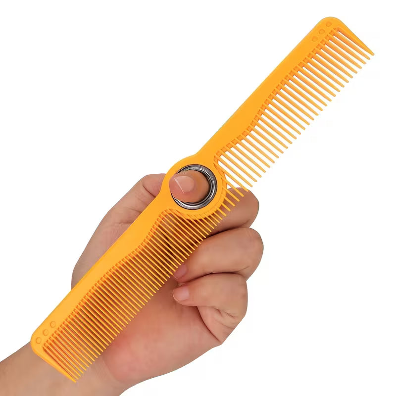 Professional Hairdressing Comb with Finger Spinner Rotating Comb