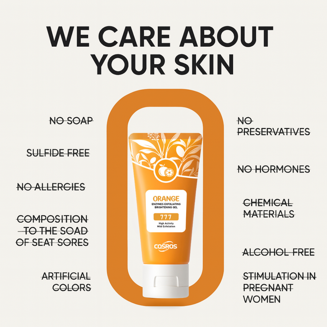 🔥2026 HOT SALE-49% OFF🔥Orange Exfoliating Gel Facial Cleansing Whole Body Scrub Dead Skin Custard