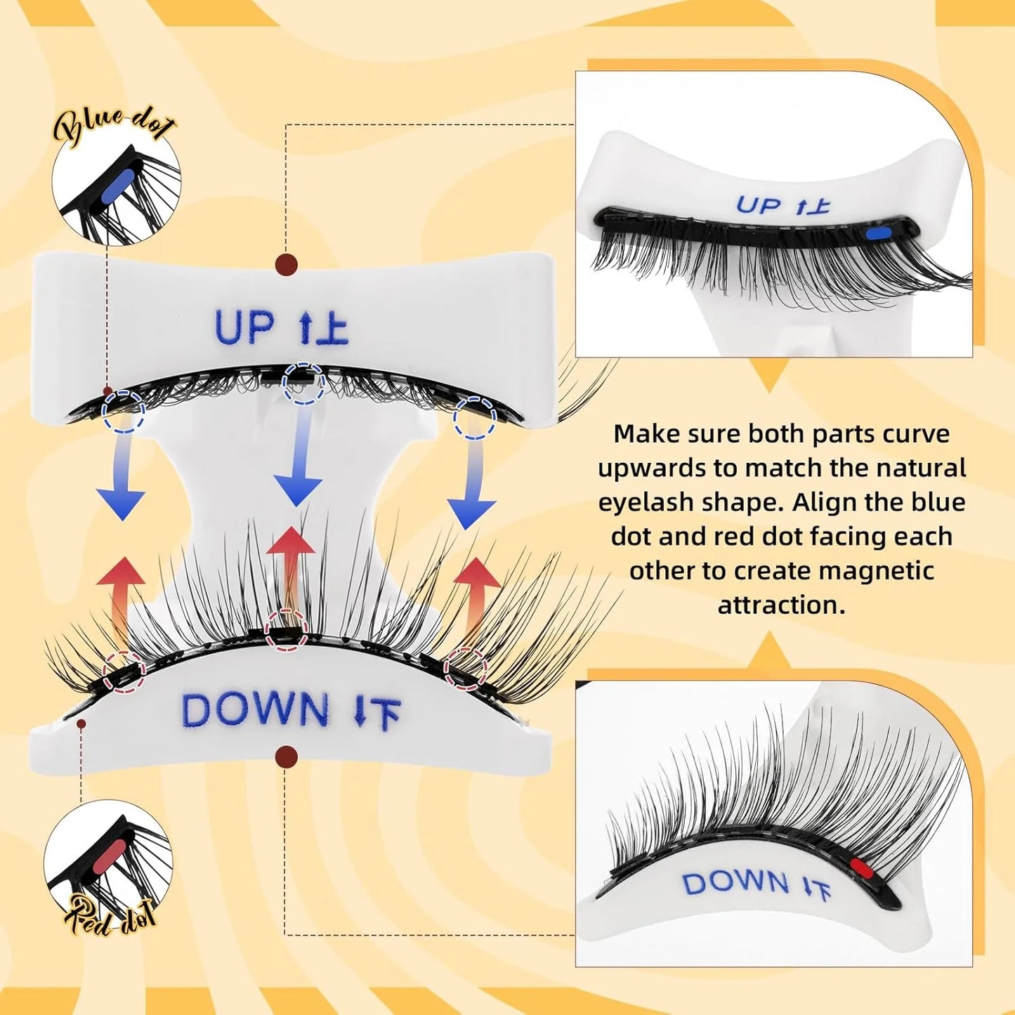 Last Day 49% OFF - Reusable Premium Self-Adhesive Eyelashes