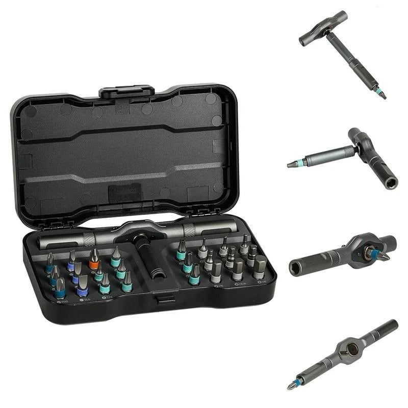 24 in 1 DlY Screwdriver Set Magnetic Compact and Portable Ratchet Screwdriver
