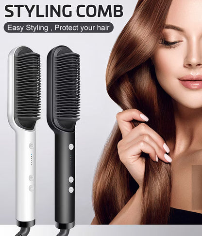 negative ion hair straightening styling comb