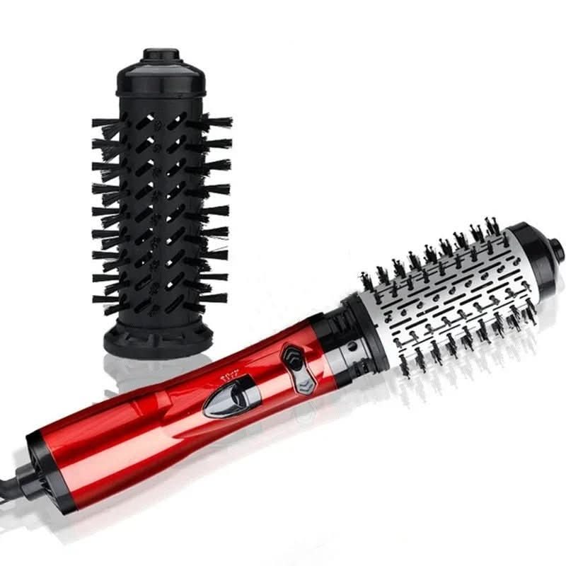 3-in-1 electric hair styler with hairdryer, brush & curling iron function