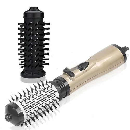 3-in-1 electric hair styler with hairdryer, brush & curling iron function