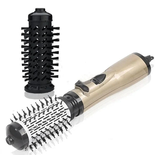 3-in-1 electric hair styler with hairdryer, brush & curling iron function