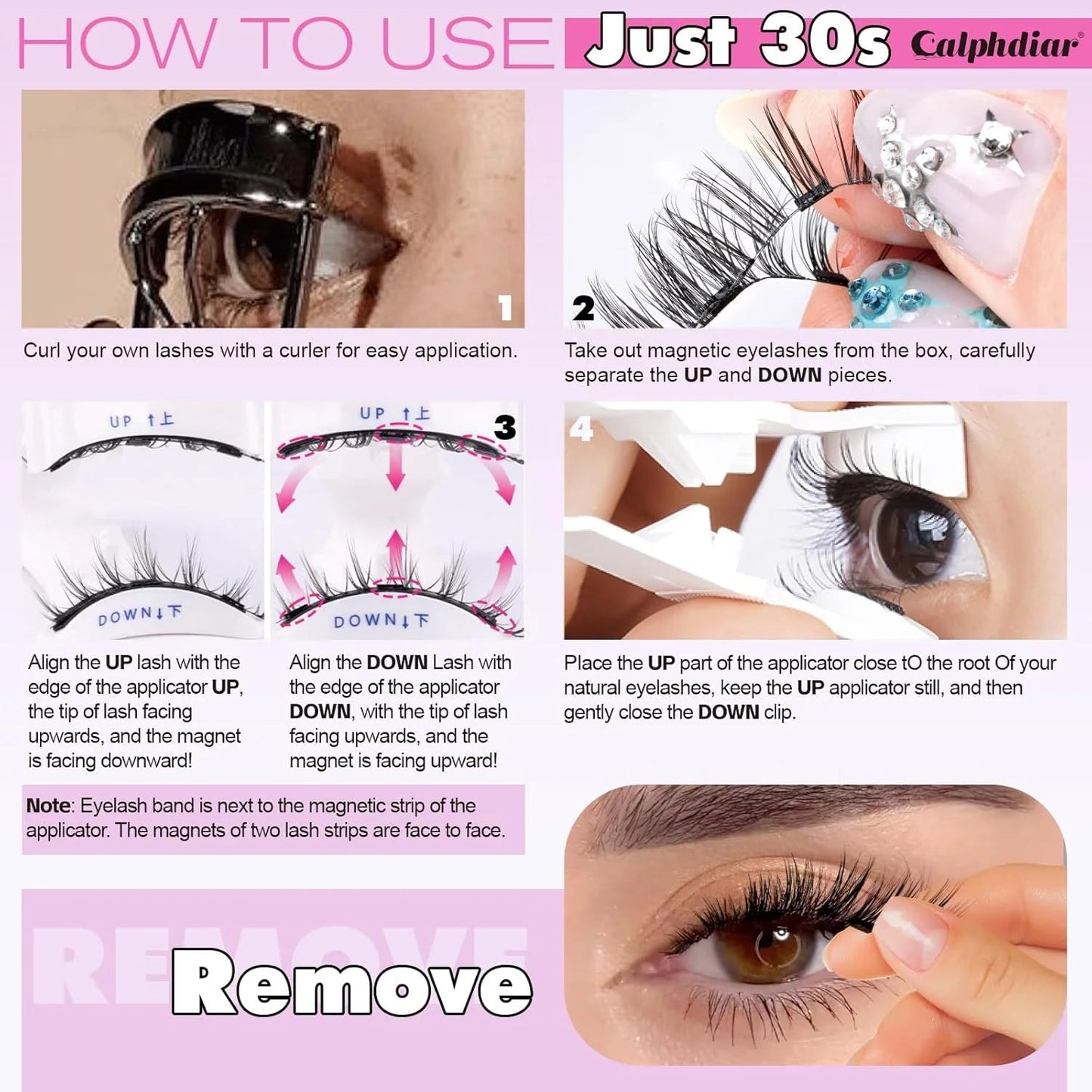 Reusable Premium Self-Adhesive Eyelashes | Easy, Quick, Safe!