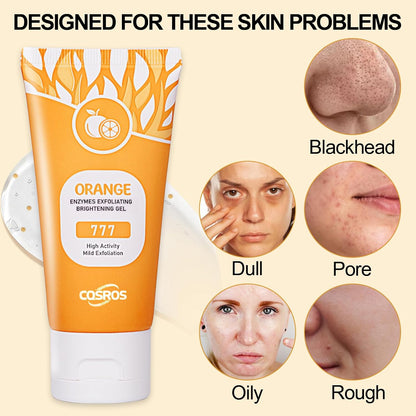 🔥2026 HOT SALE-49% OFF🔥Orange Exfoliating Gel Facial Cleansing Whole Body Scrub Dead Skin Custard