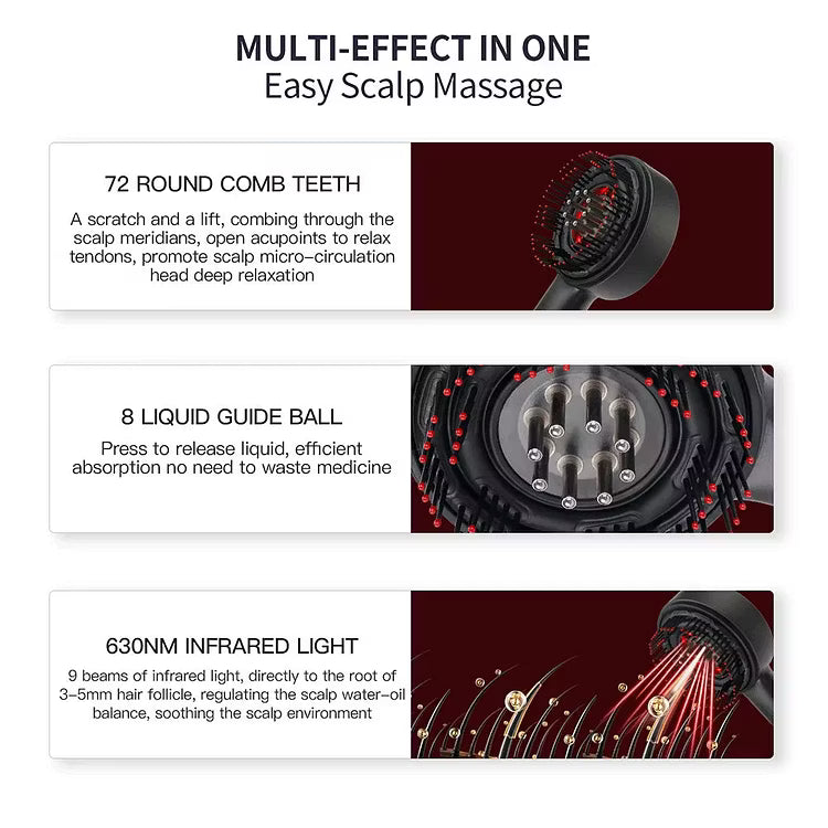 Hot-selling Red light massage comb