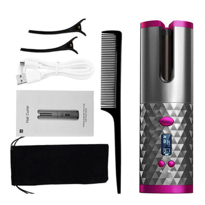 Automatic Curling Iron | Wireless Hair Curler for Beautiful Curls