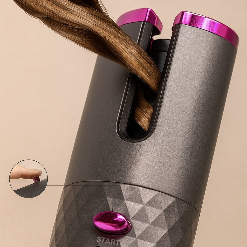 Automatic Curling Iron | Wireless Hair Curler for Beautiful Curls