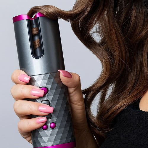 Automatic Curling Iron | Wireless Hair Curler for Beautiful Curls