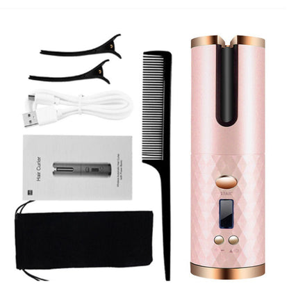 Automatic Curling Iron | Wireless Hair Curler for Beautiful Curls