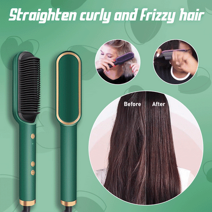negative ion hair straightening styling comb